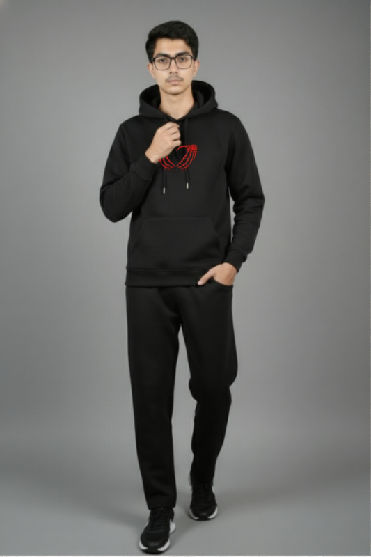 Midnight Heartbeat Hoodie Set